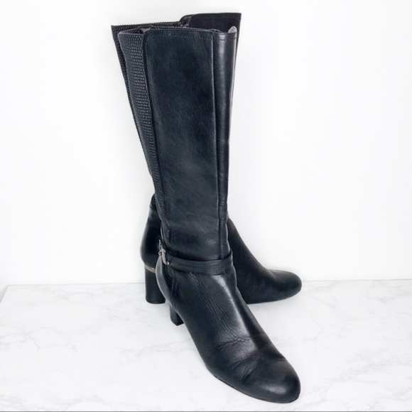 Blondo Black Leather Riding Boots Size 11 - Picture 2 of 8